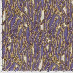 Polyester Viskose Aquarellgräser - violett
