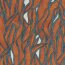 Polyester_Viskose Aquarellgräser - rostbraun