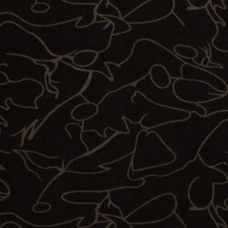Polyester Viskose abstrakte Malerei - taupe