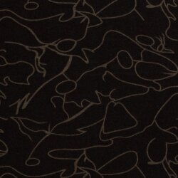 Polyester Viskose Malerei - taupe