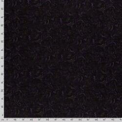 Polyester Viskose abstrakte Kritzelei - aubergine