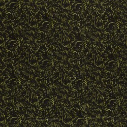 Polyester Viskose abstrakte Kritzelei - limette