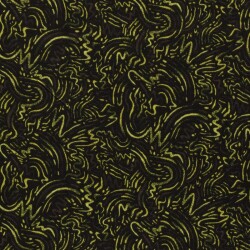 Polyester Viskose abstrakte Kritzelei - limette