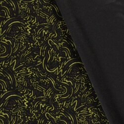 Polyester Viskose Kritzelei - limette