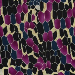 Polyester Viskose abstrakte Waben - beige