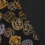 Polyester Viskose Kritzelrosen - schwarz