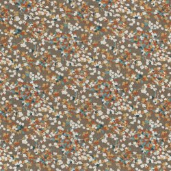 Polyester Viskose Blütenregen - taupe