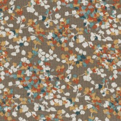 Polyester Viskose Blütenregen - taupe