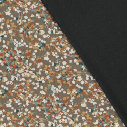 Polyester Viskose Blütenregen - taupe