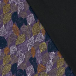 Polyester Viskose Kritzelblätter - lila