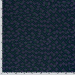 Polyester Viskose bunte Viertelkreise - dunkelgrün