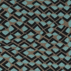 Polyester Viskose bunte Viertelkreise - taupe