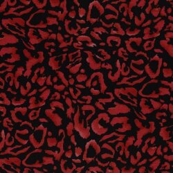 Polyester_Viskose Aquarellleo - tiefrot