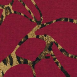 Polyester Viskose Leogeflecht - tiefrot