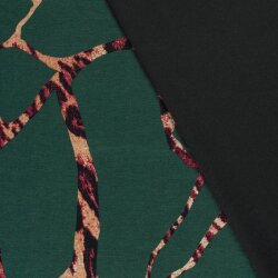 Polyester Viskose Leogeflecht - dunkelgrün