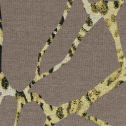 Polyester Viskose abstraktes Leogeflecht - taupe
