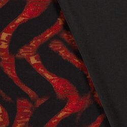 Polyester Viskose Leostreifen - tiefrot