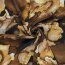 Polyester Viskose abstraktes Aquarellmuster - ocker
