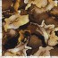 Polyester Viskose abstraktes Aquarellmuster - ocker