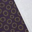 Viskose Nylon Jersey Köper Kringel - aubergine/gelb