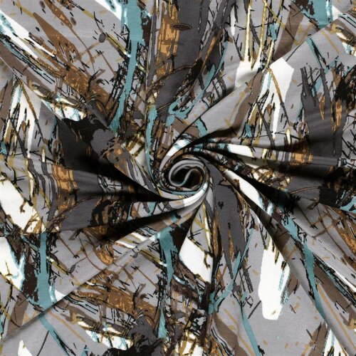 Viskose Nylon Jersey Köper Abstract - FARBE