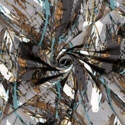 Viskose Nylon Jersey Köper Abstract - FARBE
