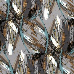 Viskose Nylon Jersey Köper Abstract - FARBE