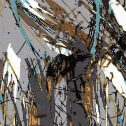 Viskose Nylon Jersey Köper Abstract - FARBE