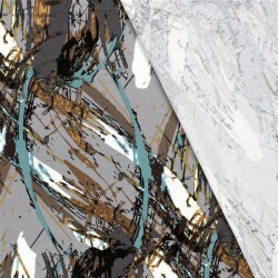 Viskose Nylon Jersey Köper Abstract - FARBE