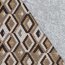 Polyester Viskose Jersey Gebürstet Rauten - braun