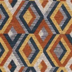Polyester Viskose Jersey Gebürstet Rauten - stahlblau