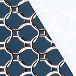 Romanit Jersey "Punta di Roma" Kreise - indigo