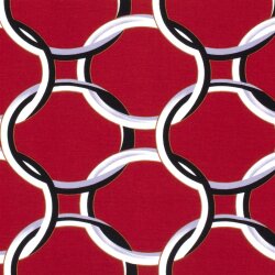 Romanit Jersey "Punta di Roma" Kreise - rot