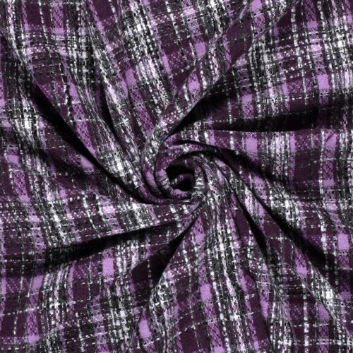 Polyesterstoff Jacquard Karomuster - FARBE