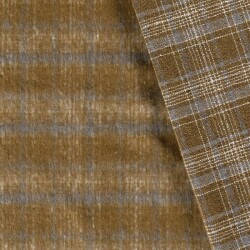 Woll Polyesterstoff Jacquard Karomuster [M]  FARBE