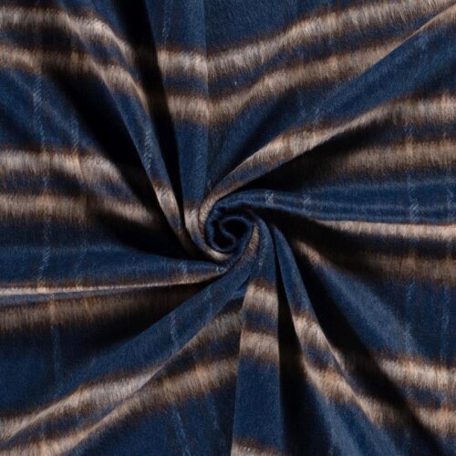 Woll Polyesterstoff Jacquard Karomuster [M]  FARBE