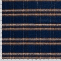 Woll Polyesterstoff Jacquard Karomuster [M]  FARBE