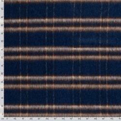 Woll Polyesterstoff Jacquard Karomuster [M]  FARBE