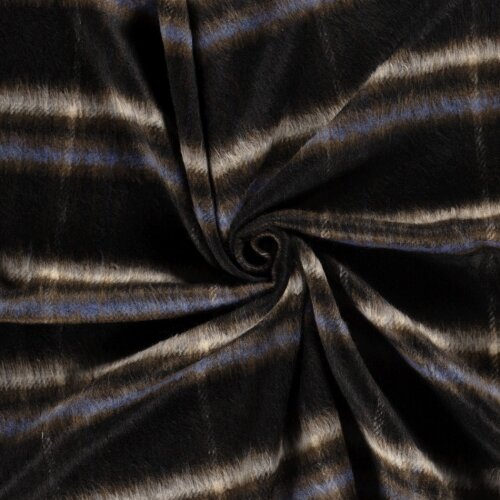 Woll Polyesterstoff Jacquard Karomuster [M]  FARBE
