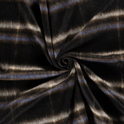 Woll Polyesterstoff Jacquard Karomuster [M]  FARBE