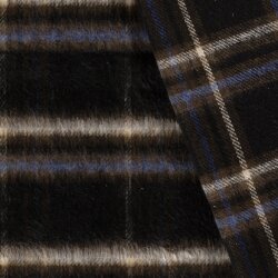 Woll Polyesterstoff Jacquard Karomuster [M]  FARBE