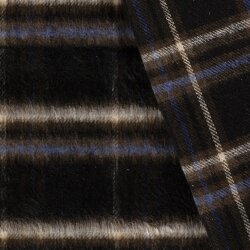 Woll Polyesterstoff Jacquard Karomuster [M]  FARBE