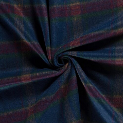 Woll Polyesterstoff Jacquard Karomuster [M] (EX 220) - FARBE