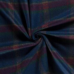Woll Polyesterstoff Jacquard Karomuster [M] (EX 220) - FARBE