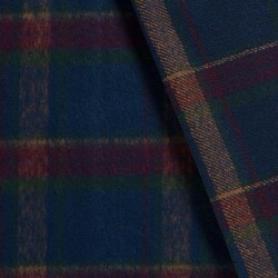 Woll Polyesterstoff Jacquard Karomuster [M] (EX 220) - FARBE