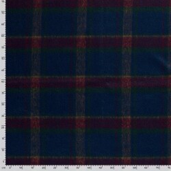 Woll Polyesterstoff Jacquard Karomuster [M] (EX 220) - FARBE