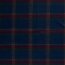 Woll Polyesterstoff Jacquard Karomuster - dunkelblau