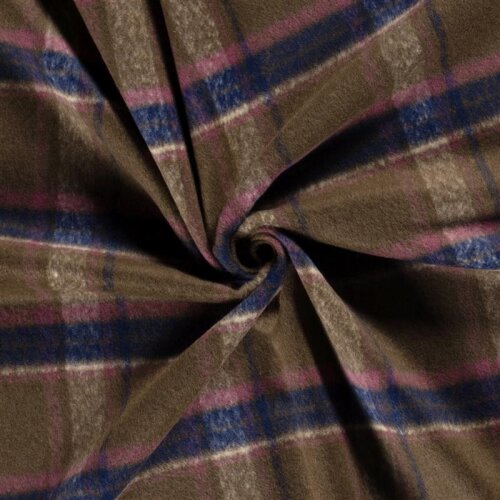 Woll Polyesterstoff Jacquard Karomuster [M] (EX 220) - FARBE
