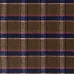 Woll Polyesterstoff Jacquard Karomuster - kamel