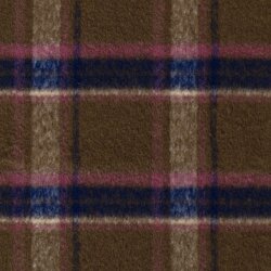 Woll Polyesterstoff Jacquard Karomuster - kamel